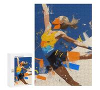 Jigsaw Puzzles for Teenagerss 300 PCS Dynamic Female Athlete Puzzles for Adults Fun Games Analysis And Logic Parent-child Interaction 300 PCS