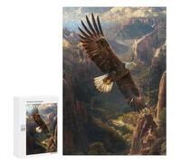 Jigsaw Puzzles for Teenagerss 300 PCS Eagles Canyon Flight Puzzles for Adults Fun Games Analysis And Logic Parent-child Interaction 300 PCS