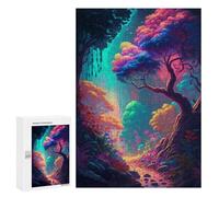 Jigsaw Puzzles for Teenagerss 300 PCS Enchanted Forest Path Adult Puzzles Hands-on Game Stress Reliever Unique Gifts for Birthday And Christmas 300 PCS