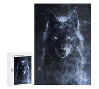 Jigsaw Puzzles for Teenagerss 300 PCS Ethereal Wolf Adult Puzzles Toy Wall Decor Staycation Kill Time Stress Reduction Gifts 300 PCS