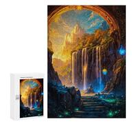 Jigsaw Puzzles for Teenagerss 300 PCS Fantasy Cave Nature Sky Jigsaw Puzzle Relaxing Games Home Decoration Unique Birthday And Gifts 300 PCS
