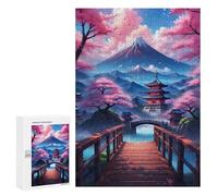 Jigsaw Puzzles for Teenagerss 300 PCS Fuji Mountain Beautiful Puzzles for Adults Fun Games Analysis And Logic Parent-child Interaction 300 PCS