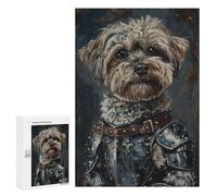 Jigsaw Puzzles for Teenagerss 300 PCS Havanese Dog in Armor Puzzles for Adults Fun Games Analysis And Logic Parent-child Interaction 300 PCS