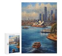 Jigsaw Puzzles for Teenagerss 300 PCS Iconic Sydney Harbour Teenagers Puzzles DIY Toys Staycation Kill Time Fun at Home Activities, 300 PCS