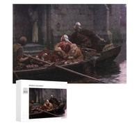 Jigsaw Puzzles for Teenagerss 300 PCS In Time of Peril by Edmund Leighton Puzzle for Adults Brain Teaser Game Difficult Hard Unique Birthday And Gifts 300 PCS