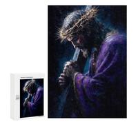 Jigsaw Puzzles for Teenagerss 300 PCS Jesus Carrying The Cross Puzzles for Adults Fun Games Analysis And Logic Parent-child Interaction 300 PCS