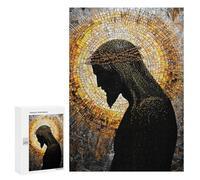 Jigsaw Puzzles for Teenagerss 300 PCS Jesus Christ Mosaic Art Puzzles for Adults Fun Games Analysis And Logic Parent-child Interaction 300 PCS