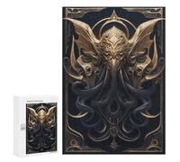 Jigsaw Puzzles for Teenagerss 300 PCS King Cthulhu Art Deco Jigsaw Family Game Perfect Decoration Unique Gifts for Birthday And Christmas 300 PCS