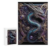 Jigsaw Puzzles for Teenagerss 300 PCS Legendary Steampunk Dragon Jigsaw Family Game Perfect Decoration Unique Gifts for Birthday And Christmas 300 PCS