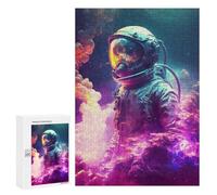 Jigsaw Puzzles for Teenagerss 300 PCS Lost Astronaut Adult Puzzles Toy Wall Decor Staycation Kill Time Stress Reduction Gifts 300 PCS