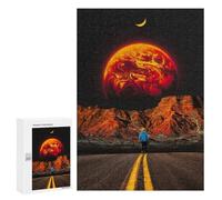 Jigsaw Puzzles for Teenagerss 300 PCS Moonlit Desert Journey Jigsaw Puzzle Anti-Stress Toys Precision Cutting Parent-child Interaction 300 PCS