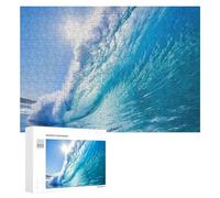 Jigsaw Puzzles for Teenagerss 300 PCS Ocean Wave Breaking Under Sunlight Adult Jigsaw Toy Wall Decor Staycation Kill Time Fun Activities at Home 300 PCS