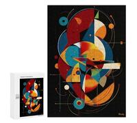 Jigsaw Puzzles for Teenagerss 300 PCS Orbital Alignment - Modern Geometric Abstract Jigsaws for Adults Family Games Enhance Memory Unique Birthday And Gifts 300 PCS