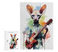 Jigsaw Puzzles for Teenagerss 300 PCS Peterbald Cat Jigsaw Puzzle Relaxing Games Home Decoration Unique Birthday And Gifts 300 PCS