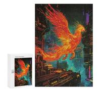 Jigsaw Puzzles for Teenagerss 300 PCS Phoenix Fire Animal Puzzles for Adults Fun Games Analysis And Logic Parent-child Interaction 300 PCS