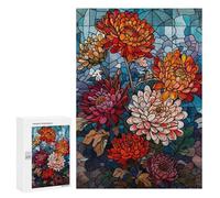 Jigsaw Puzzles for Teenagerss 300 PCS Radiant Chrysanthemums Puzzles for Adults Fun Games Analysis And Logic Parent-child Interaction 300 PCS