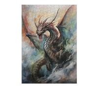 Jigsaw Puzzles for Teenagerss 300 PCS Raging Drake Puzzles for Adults Anti-Stress Toys Difficult Challenge Deal As Gifts for The Whole Family 300 PCS