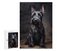 Jigsaw Puzzles for Teenagerss 300 PCS Scottish Terrier Puzzles for Adults Brain Teaser Game Pattern Assembly Parent-child Interaction 300 PCS