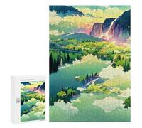 Jigsaw Puzzles for Teenagerss 300 PCS Serene Lake Reflections -2 Adult Puzzles Hands-on Game Stress Reliever Unique Gifts for Birthday And Christmas 300 PCS