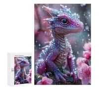 Jigsaw Puzzles for Teenagerss 300 PCS Soft Pink Baby Dragon Puzzles for Adults Fun Games Analysis And Logic Parent-child Interaction 300 PCS