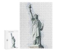 Jigsaw Puzzles for Teenagerss 300 PCS Statue of Liberty Puzzles for Adults Brain Teaser Game Pattern Assembly Parent-child Interaction 300 PCS