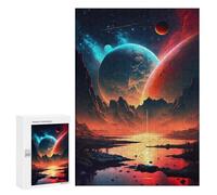 Jigsaw Puzzles for Teenagerss 300 PCS Stellar Shores Fantasy Puzzles for Adults Fun Games Analysis And Logic Parent-child Interaction 300 PCS