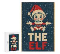 Jigsaw Puzzles for Teenagerss 300 PCS The Christmas Elf Adult Puzzles Toy Wall Decor Staycation Kill Time Stress Reduction Gifts 300 PCS