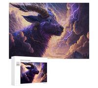 Jigsaw Puzzles for Teenagerss 300 PCS Thundering Horned Beast Teenagers Puzzles DIY Toys Staycation Kill Time Fun at Home Activities, 300 PCS