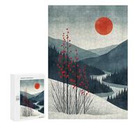 Jigsaw Puzzles for Teenagerss 300 PCS Tranquil Nordic Canvas Adult Puzzles Toy Wall Decor Staycation Kill Time Stress Reduction Gifts 300 PCS