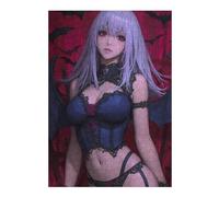 Jigsaw Puzzles for Teenagerss 38x26cm/1000pcs Anime Vampire Girl Gaming Jigsaw Puzzle Toy Wall Decor Difficult Hard Christmas Birthday Gifts 38x26cm/1000pcs