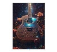 Jigsaw Puzzles for Teenagerss 38x26cm/1000pcs Antique Guitar Jigsaw Puzzle Relaxing Games Pattern Assembly Difficult And Challenge 38x26cm/1000pcs