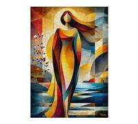 Jigsaw Puzzles for Teenagerss 38x26cm/1000pcs Aphrodite - Cubist Minimal Mythology Abstract Jigsaw for Adults DIY Toys But Fun And Humorous Parent-child Interaction 38x26cm/1000pcs