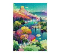 Jigsaw Puzzles for Teenagerss 38x26cm/1000pcs Enchanted Waterfall Landscape -4 Adult Jigsaw Relaxing Games Precision Cutting Challenging Game Gifts 38x26cm/1000pcs