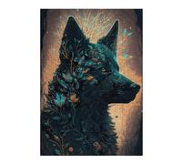 Jigsaw Puzzles for Teenagerss 38x26cm/1000pcs German Shepherd Dog Forest Puzzles for Adults Toy Wall Decor But Fun And Humorous Help The Brain Exercise 38x26cm/1000pcs