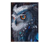 Jigsaw Puzzles for Teenagerss 38x26cm/1000pcs Glowing Mystical Owl Jigsaws for Adults Brain Teaser Game Home Decoration Fun Activities at Home 38x26cm/1000pcs