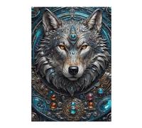 Jigsaw Puzzles for Teenagerss 38x26cm/1000pcs Mega Steampunk Wolf Puzzle for Adults DIY Toys Wall Decoration Unique Birthday And Xmas Gifts 38x26cm/1000pcs