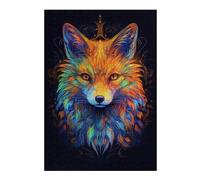 Jigsaw Puzzles for Teenagerss 38x26cm/1000pcs Red Fox Potrait Abstract Puzzle for Adults Relaxing Games Improve Memory Difficult And Challenge 38x26cm/1000pcs