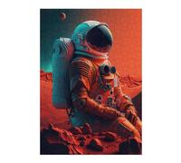 Jigsaw Puzzles for Teenagerss 38x26cm/1000pcs Space Astronaut on Mars Jigsaw for Adults Fun Games Stress Reliever Difficult And Challenge 38x26cm/1000pcs