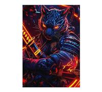Jigsaw Puzzles for Teenagerss 38x26cm/1000pcs Tiger Samurai Warrior Puzzles for Adults DIY Toys Improve Memory for Is Ideal As A Gift 38x26cm/1000pcs