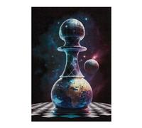Jigsaw Puzzles for Teenagerss 38x26cm/1000pcs Universe of Chess Adult Jigsaw Family Game Pattern Assembly Fun at Home Activities, 38x26cm/1000pcs