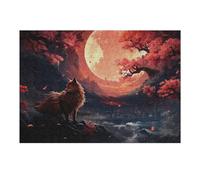 Jigsaw Puzzles for Teenagerss 38x26cm/1000pcs Wolf Cherry Blossom Jigsaw Puzzle Toy Wall Decor Difficult Hard Christmas Birthday Gifts 38x26cm/1000pcs