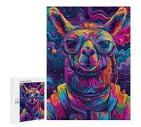 Jigsaw Puzzles for Teenagerss 500 PCS Astronaut Space Lama Puzzles for Adults Brain Teaser Game Pattern Assembly Parent-child Interaction 500 PCS