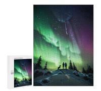 Jigsaw Puzzles for Teenagerss 500 PCS Aurora Connection Night Jigsaw Puzzle Relaxing Games Home Decoration Unique Birthday And Gifts 500 PCS