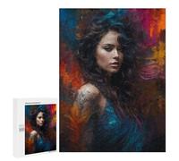 Jigsaw Puzzles for Teenagerss 500 PCS Beautiful Abstract Woman Puzzles for Adults Fun Games Analysis And Logic Parent-child Interaction 500 PCS