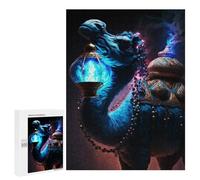 Jigsaw Puzzles for Teenagerss 500 PCS Blue Camel Adult Puzzles Toy Wall Decor Staycation Kill Time Stress Reduction Gifts 500 PCS