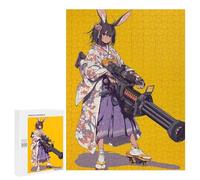Jigsaw Puzzles for Teenagerss 500 PCS Bunny Warrior in Kimono Jigsaw Family Game Perfect Decoration Unique Gifts for Birthday And Christmas 500 PCS