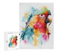 Jigsaw Puzzles for Teenagerss 500 PCS Colorful Red Macaw Parrot Teenagers Puzzles Family Game Wall Decoration Parent-child Interaction 500 PCS