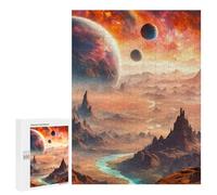 Jigsaw Puzzles for Teenagerss 500 PCS Cosmic Desert Puzzles for Adults Fun Games Analysis And Logic Parent-child Interaction 500 PCS