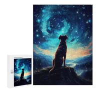 Jigsaw Puzzles for Teenagerss 500 PCS Cosmic Dog Puzzles for Adults Fun Games Analysis And Logic Parent-child Interaction 500 PCS