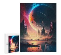 Jigsaw Puzzles for Teenagerss 500 PCS Dawn Celestial Landscape Jigsaw Puzzle Relaxing Games Home Decoration Unique Birthday And Gifts 500 PCS